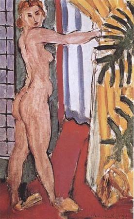 Henri Matisse Nude Standing in front of an Open Door (mk35) china oil painting image